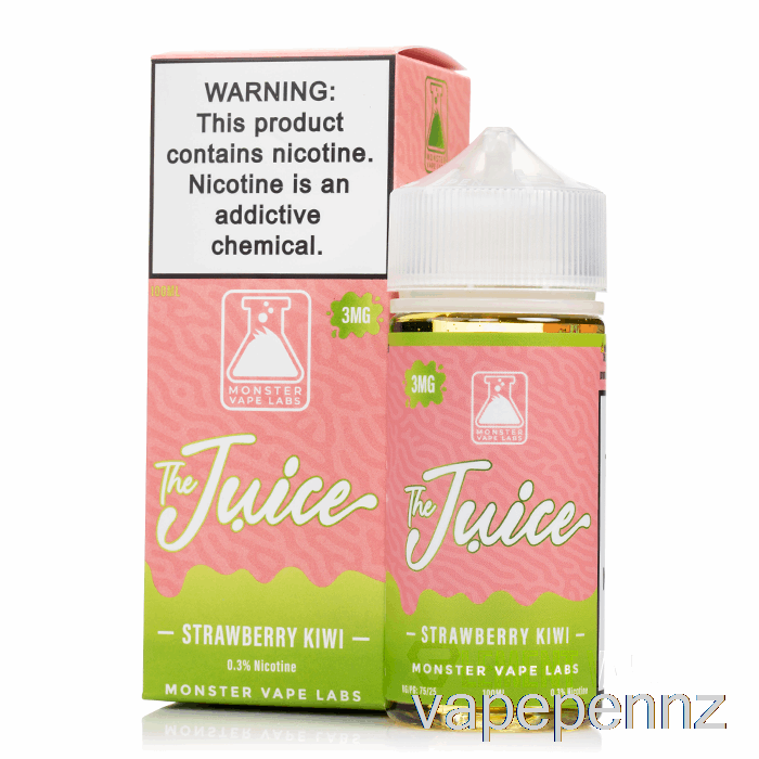 Strawberry Kiwi - The Juice - 100mL 0mg VAPE NZ